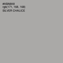 #ABA8A8 - Silver Chalice Color Image
